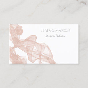Abstract contemporary rose gold glitter   business card