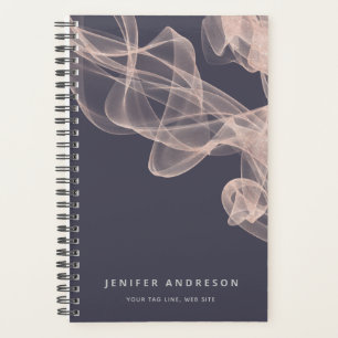 Abstract contemporary rose gold glitter  planner