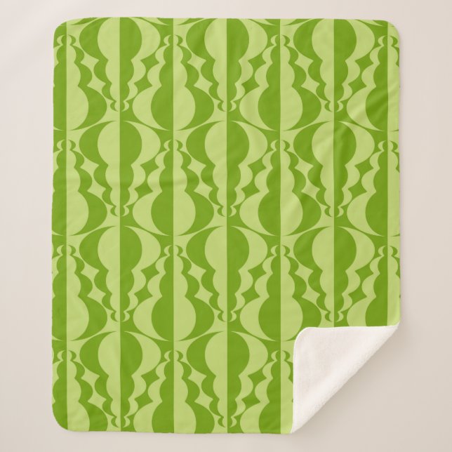 Abstract contrasting patterns. Flat,  simple geome Sherpa Blanket (Front)