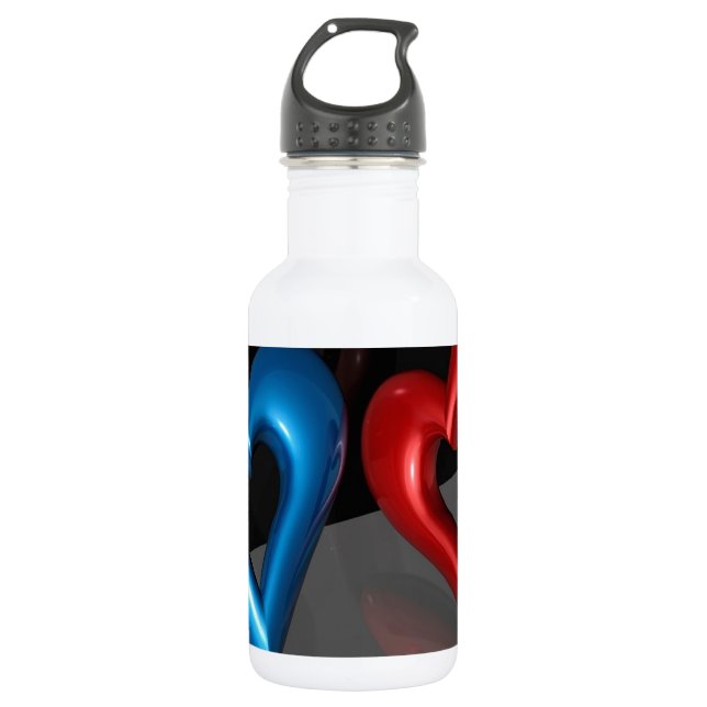 Abstract Cool Boy Girl Love 532 Ml Water Bottle (Front)