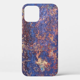 Abstract corroded colourful rusty metal background iPhone 12 case