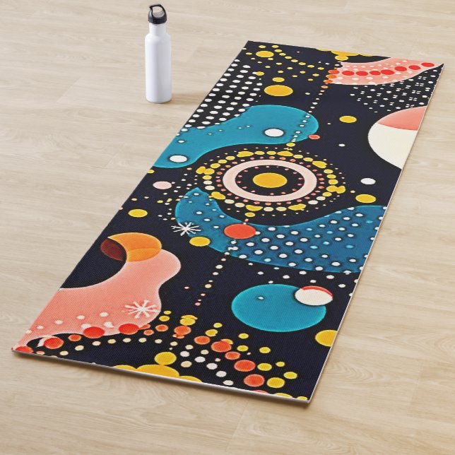 Abstract Cosmic Dance Yoga Mat (In Situ)