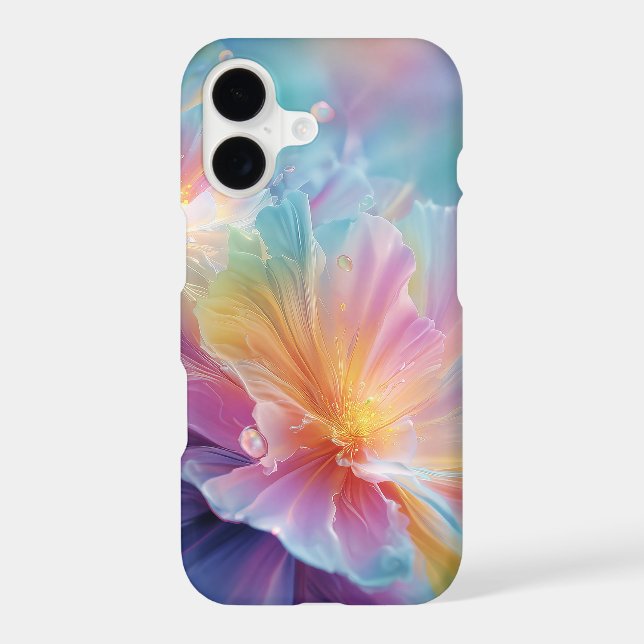 Abstract cosmic floral explosion in pastel (Back)