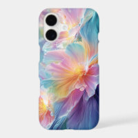 Abstract cosmic floral explosion in pastel