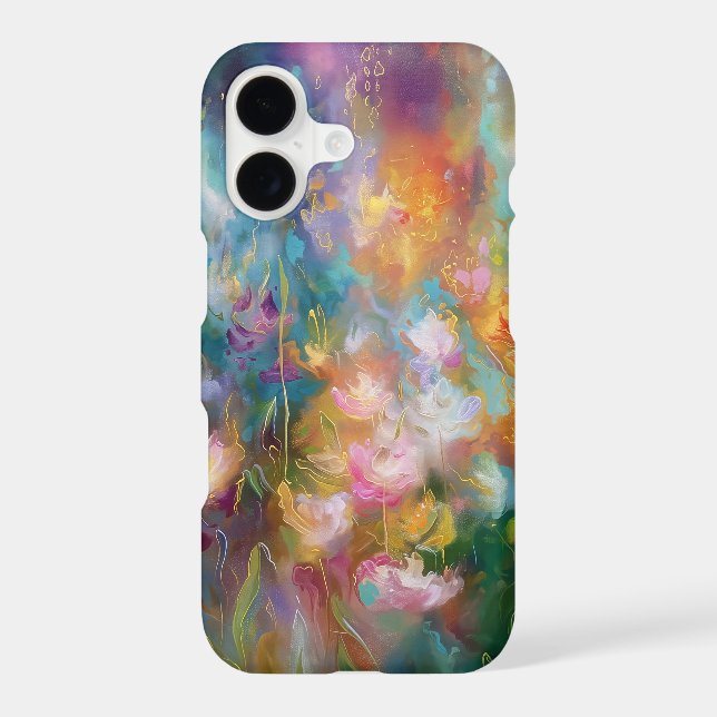 Abstract cosmic floral explosion in pastel colors (Back)