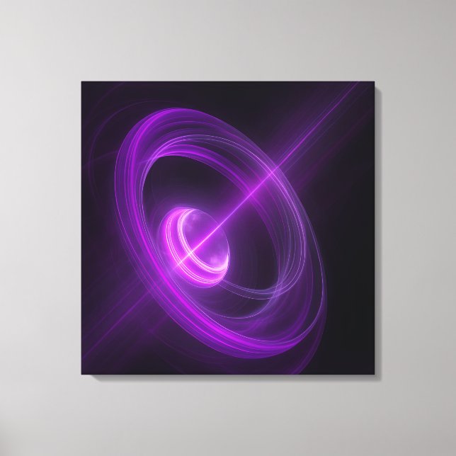 Abstract Cosmic Light Canvas Wall Art (Front)