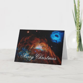 Abstract Cosmic Reef Celestial Photo Holiday Card