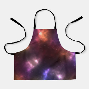 Abstract Cosmic Space Constellations Design Apron