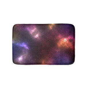 Abstract Cosmic Space Constellations Design Bath Mat