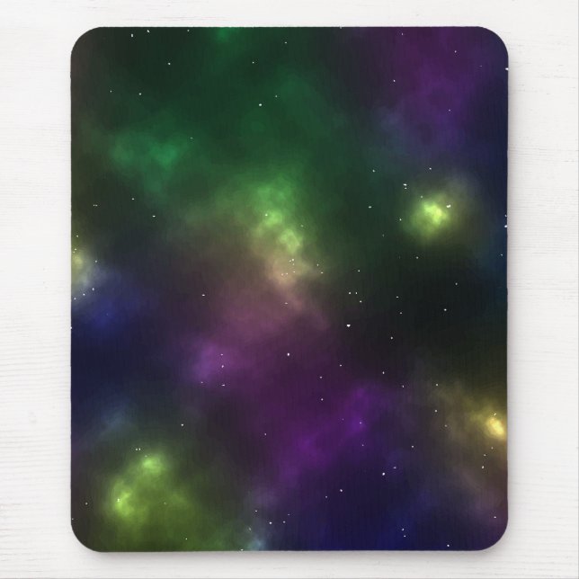 Abstract Cosmic Space Constellations Design Mouse Pad (Front)