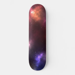 Abstract Cosmic Space Constellations Design Skateboard