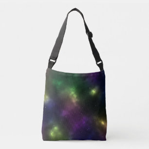 Abstract Cosmic Space Constellations Digital Art Crossbody Bag