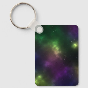 Abstract Cosmic Space Constellations Keychain