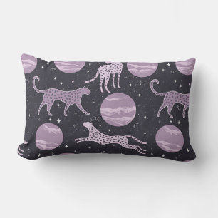 Abstract cosmos seamless pattern,galaxy background lumbar pillow