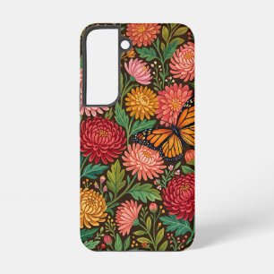 Abstract Cottagecore Chrysanthemum Samsung Cases