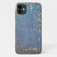 abstract cracked blue paint