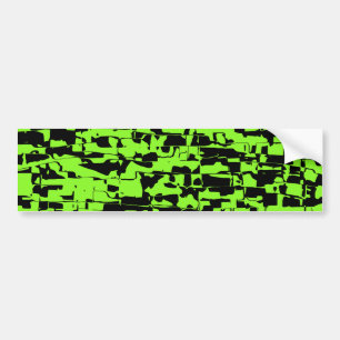 Abstract Crackle Bumper Sticker