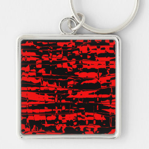 Abstract Crackle Keychain