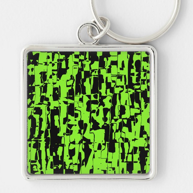 Abstract Crackle Keychain (Front)