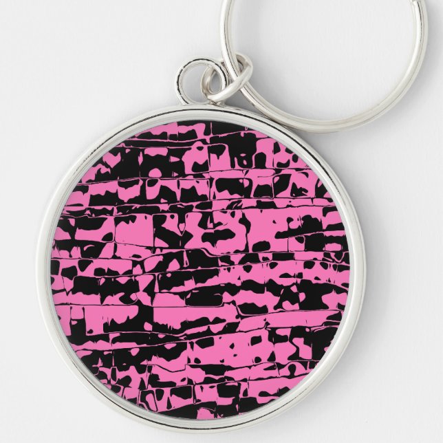 Abstract Crackle Keychain (Front)