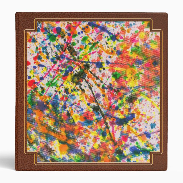 Abstract - Crayon - Mardi Gras Binder (Front)