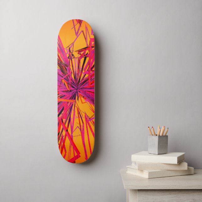 Abstract Crazy Strings Skateboard (Wall Art)