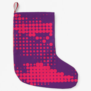 Abstract Creative concept comics pop art style bla Small Christmas Stocking