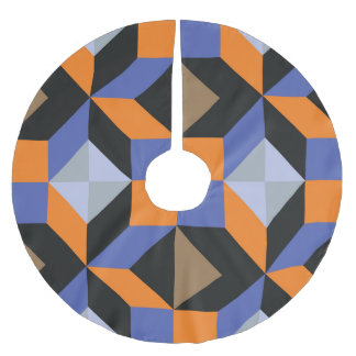 Abstract Creative Design Wallpaper Brushed Polyester Tree Skirt