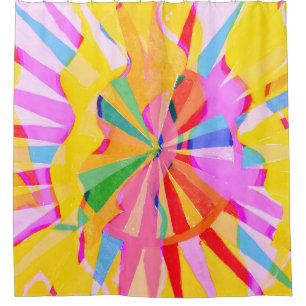 Abstract creative drawing, colourful background.