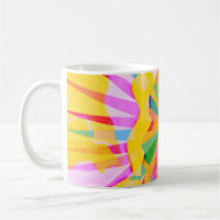 Abstract creative drawing, colourful background.
