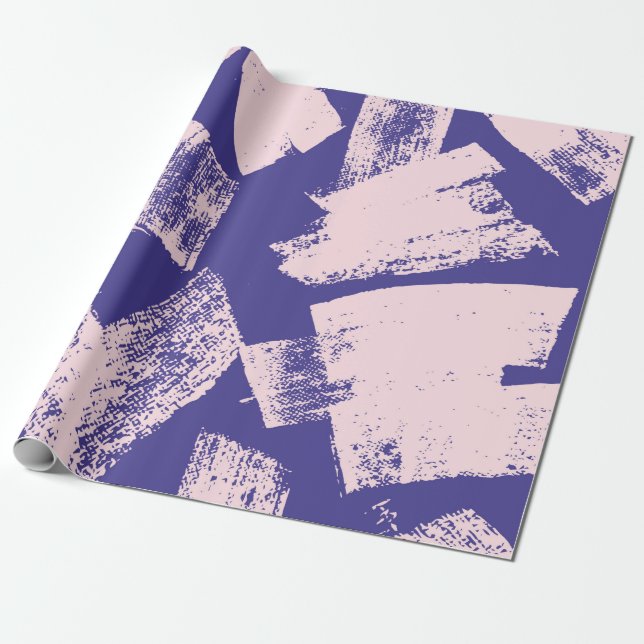 Abstract creative seamless pattern with brush stro wrapping paper (Unrolled)
