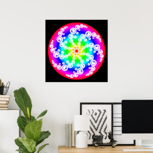 Abstract Crop Circle Poster