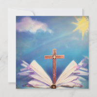 Abstract Cross & Bible