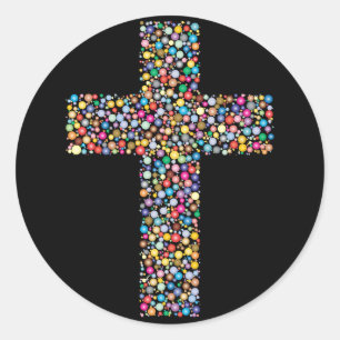 abstract cross stickers