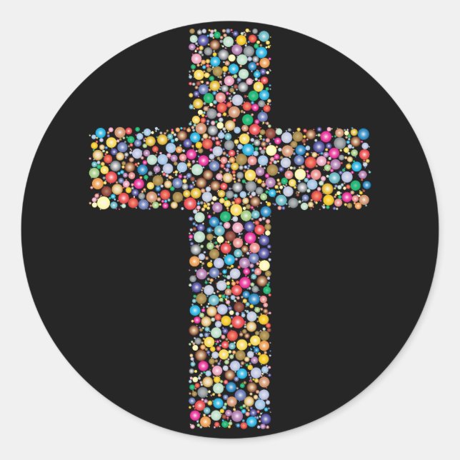 abstract cross stickers (Front)