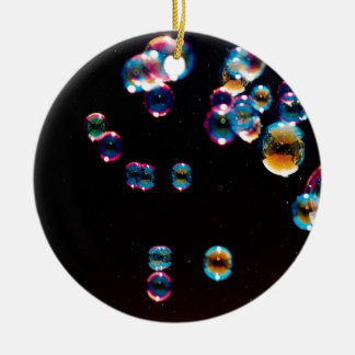 Abstract Crystal Reflect Rain Ceramic Ornament