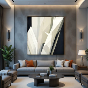Abstract Crystalline Geometry Canvas Print