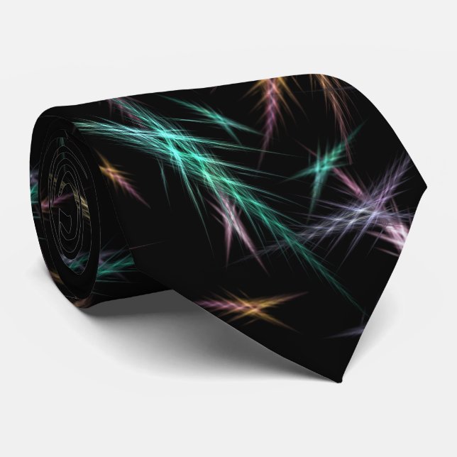 Abstract Crystals of Light Tie (Rolled)