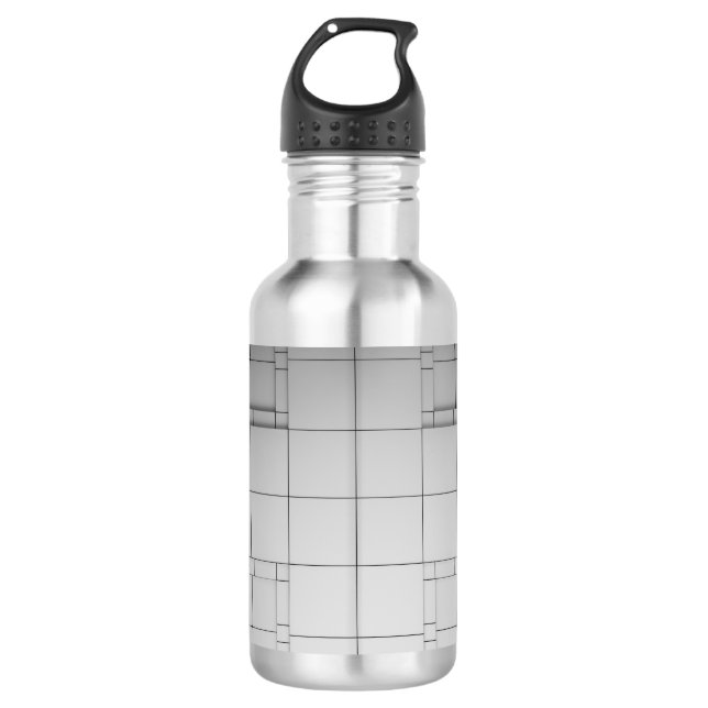 Abstract Cubes 532 Ml Water Bottle (Front)