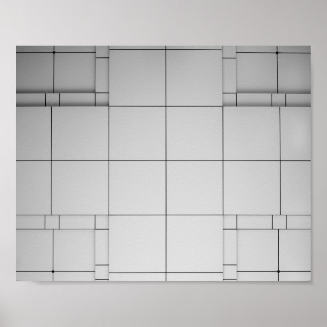 Abstract Cubes Poster (Front)
