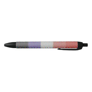 Abstract Cupioromantic Pride Flag Black Ink Pen