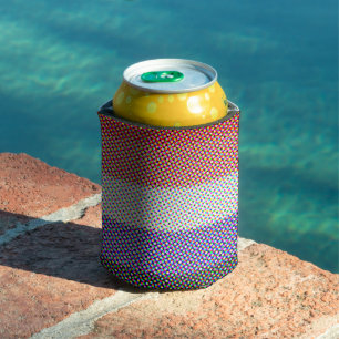Abstract Cupioromantic Pride Flag Can Cooler