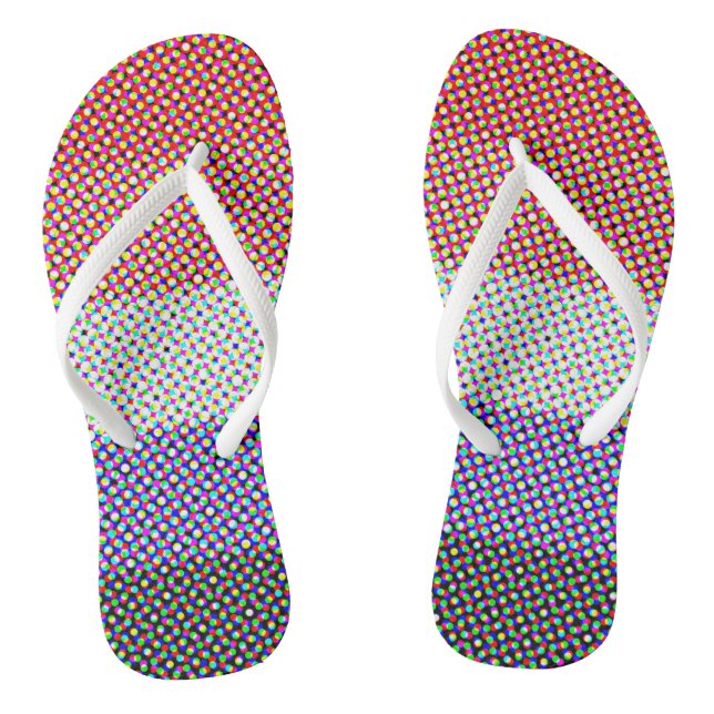 Abstract Cupioromantic Pride Flag   Flip Flops (Footbed)