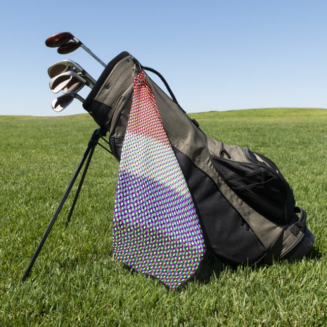 Abstract Cupioromantic Pride Flag  Golf Towel (Green)