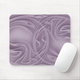 Abstract Curls Over Purple Artwork Mouse Pad