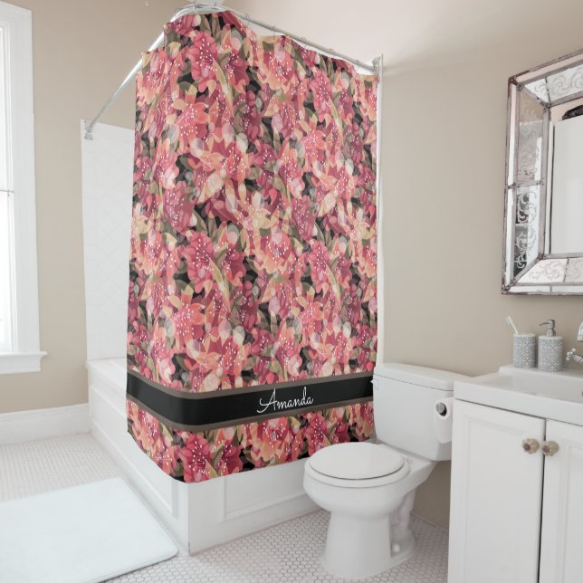 Abstract cute beautiful pink flowers floral design (In Situ)