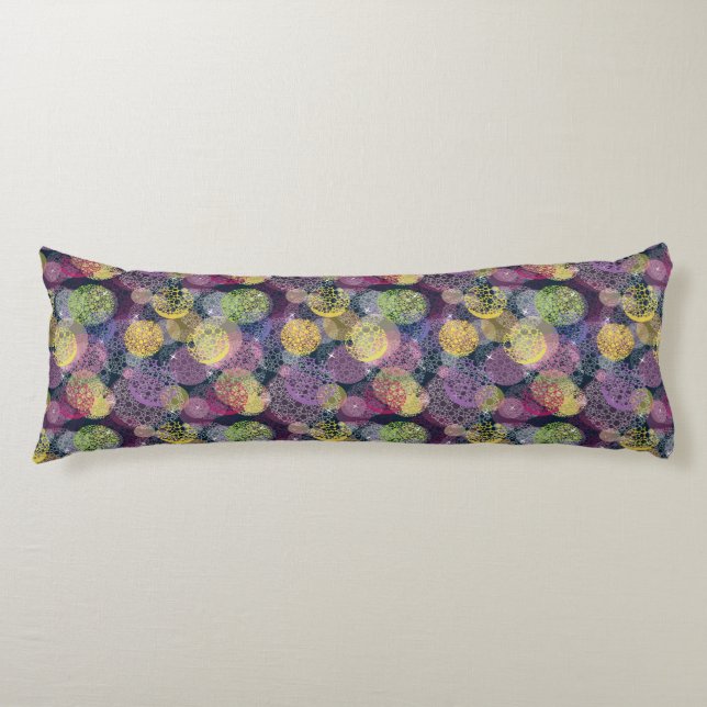 Abstract Cute Polka Dot Circle Body Pillow (Front)