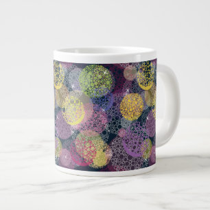 Abstract Cute Polka Dot Circle Large Coffee Mug