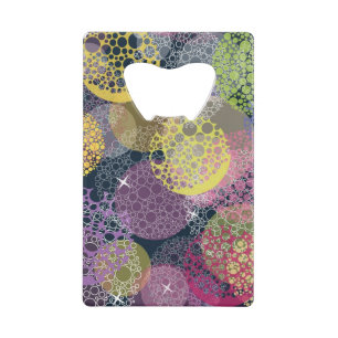 Abstract Cute Polka Dot Circle Wallet Bottle Opener