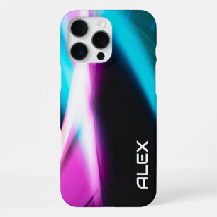Abstract Cyan, Magenta & Black Dynamic iPhone Case